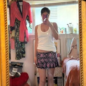 Tiger Mist pleated mini skirt